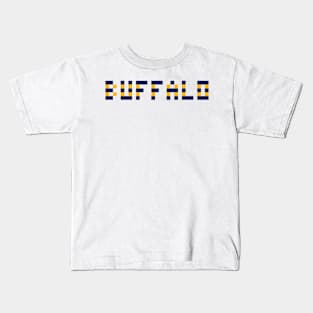 Pixel Hockey City Buffalo 2017 Kids T-Shirt